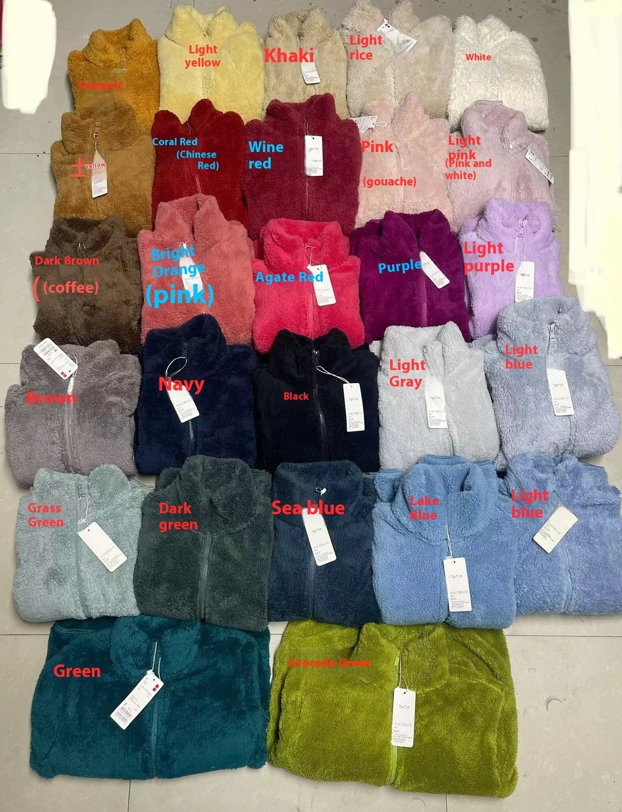Coral Fleece Cardigan Stand Collar Jacket Warm Coat