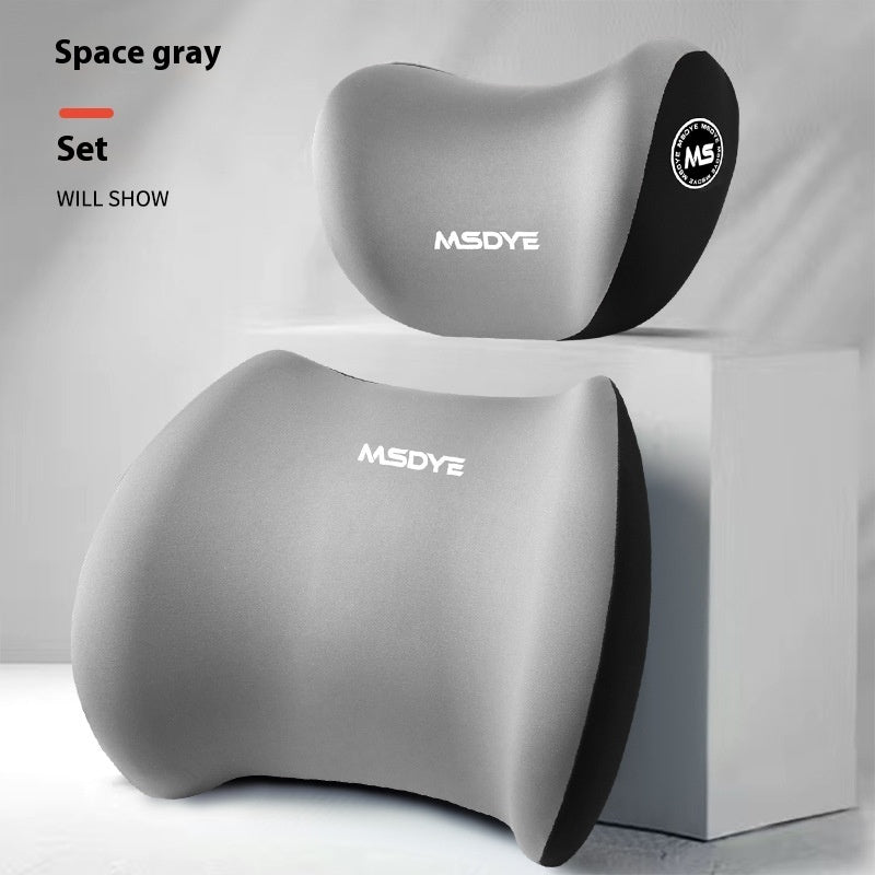 Car Memory Foam Latex Headrest Lumbar Support Pillow