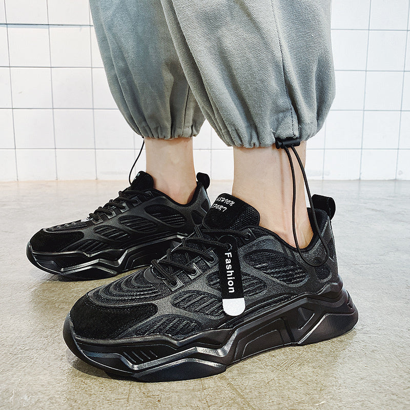 Men's Shoes Spring New Sports And Leisure Men's Korean Version Of The Trend Of Wild Increase Hong Kong Style Ins Old Fashion Shoes
