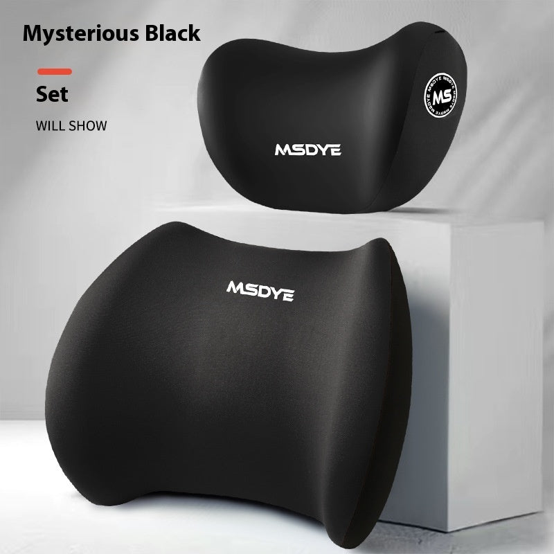 Car Memory Foam Latex Headrest Lumbar Support Pillow