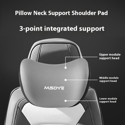 Car Memory Foam Latex Headrest Lumbar Support Pillow