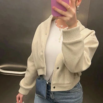 HXAO Demi-Season Women's Bomber Jacket New Addition