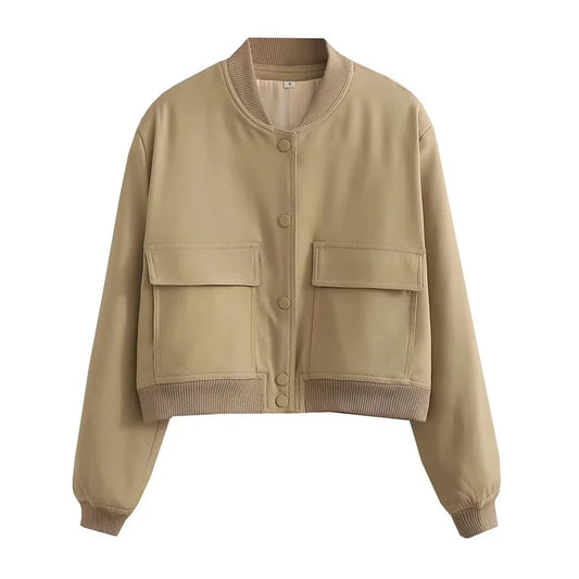 MUJER Women's Bomber Jacket Women.b