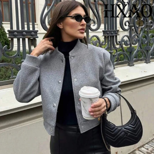 HXAO Demi-Season Women's Bomber Jacket New Addition