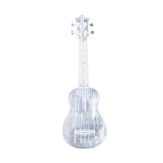 21-inch Transparent Plastic Ukulele Four-string Small Guitar Beginner Musical Instrument