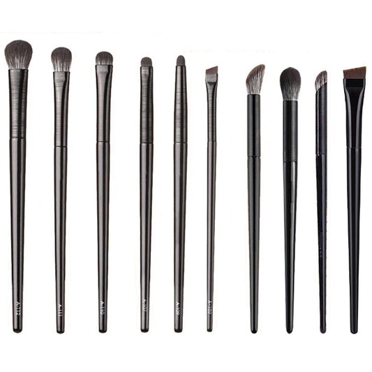 13 Black Brushed Eye Brush Makeup Tools Eye Makeup Brush Leather Ba